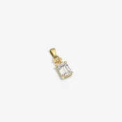 14Kt Gold Crest Gemstone Pendant