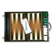 Classic Green Tournament Attaché Backgammon