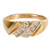 14K Diamond Ring
