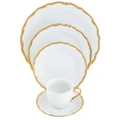 Birmingham Gold Ultra-White 5 Piece Place Setting