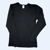 OUTLET HOCOSA Organic Merino Wool Long-Sleeve Undershirt for Men or Women, Round-neck