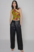 Bess Leather Trouser Black