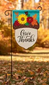 Acorn Double Applique Garden Flag
