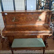 1860s Antique Piano w/ Candle Holders