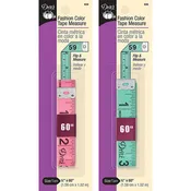 Dritz – Fashion Color Tape Measure | 60" | Assorted Colors
