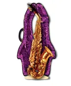 3D Greeting Card - Saxophone
