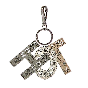 3 Letter HOT Leather Charm - Multicolor