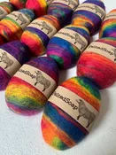Wholesale Felted Soap Blended RAINBOW Bright Colors Washcloth & Soap