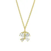 1928 Jewelry&reg; 14K Gold-Dipped Cubic Zirconia Butterfly Pendant Necklace 16"Adj.