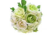 11" Open Layered Rose Silk Floral Bouquet (1 Pc)