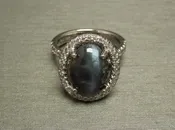 14KT White Gold 10.15TCW GIA Certified Cats Eye Alexandrite Solitaire &amp; Diamond Halo Statement Engagement Ring C1980