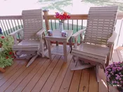 (2) Swivel Gliders w/Table