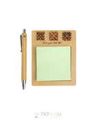 CRAFTS BY ALEXA - Birch Quilt Notepad w/Bamboo Pen