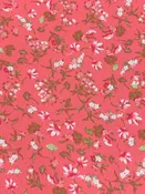 Candy Pink/Pale Brown/White/Multi 100% Polyester Floral Print Bubble Crepe 58W