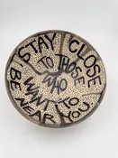 All Over Art Stoneware Bowl "Stay Close" — Trunc | Artisan Made-Eco-Friendly-Sustainable-Social Good