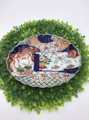 10" Antique Japanese Imari Porcelain Platter Oval