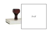 3" x 3" Wooden Stamp