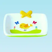 Petrageous Early Bird Stoneware Cat Dish