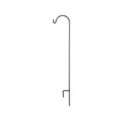 AGW Shepherd Hook 7ft Black Tall Single Classic Hanger