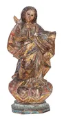 17thc Santos Madonna with Angels