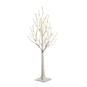 3.5' Lighted White Iced Tree