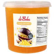 Dr. Boba Passion Fruit Popping Boba 7.5 lb Tubs