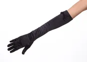 A Lister Beaded Satin Over the Elbow Length Gloves
