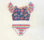 2PC Cuba Ruffle Sleeve Mult Spring
