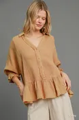 Cotton Gauze Top | Latte