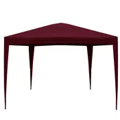 10' x 10' Burgundy Pop-Up Outdoor Canopy Gazebo