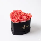Baby Heart Black Box | Coral Roses