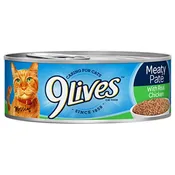 9 Lives Cat Food 5.5 oz. Can Chicken Dinner