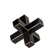 Abel (Small) Black Metal Jack W/ Gold Accents