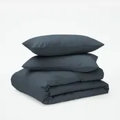 Classic Percale Duvet Set - Slate