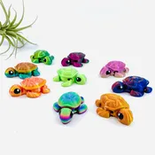 3D-Print Animals, Baby Turtle  - Assorted Colors