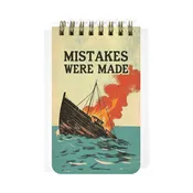 Mistakes Were Made - Funny 3x5 Spiral Memo Notepad