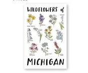 Michigan Wildflowers Vinyl Sticker