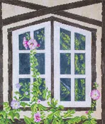 SG181314 NORWICH on eggshell brown canvas by Sandra Gilmore