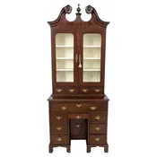 18th Century Irish Mahogany Secretaire Cabinet Attributed to Christopher Hearn