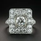 Art Deco 1.10 Carat Center Diamond Ring - GIA I VS1