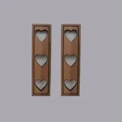 AL2001 - Open Heart Shutters