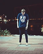 Designer Junkie Apparel Signature Tee (Navy)