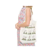 SM Wardrobe Cat Yoga Print Tote Bag