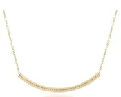 16" Necklace Gold - Bliss Bar Textured Gold
