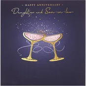 Beautiful Anniversary Card from The Indigo Blush Range Daughter and Son-in-Law