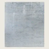 Beige Traditional Ikat Wool Rug - 9' x 10'2"