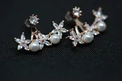 GTLE056-Statement Stud Cuff Earrings Transition Style