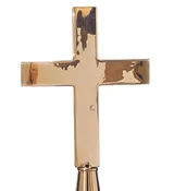 Brass Church Cross Plain 9-1/4 in — Alamo Flag Company