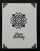 3D Geo Shapes Medallion (Mandala) Outline Sticker DD7505