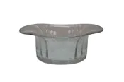 Antique Depression Era Floral Etched Candy Compote Condiment Bowl 6.5